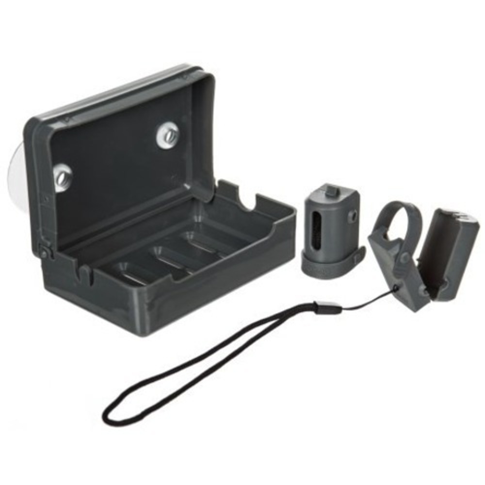 Coleman Soap Dish and Toothbrush Holder - Black, One Size